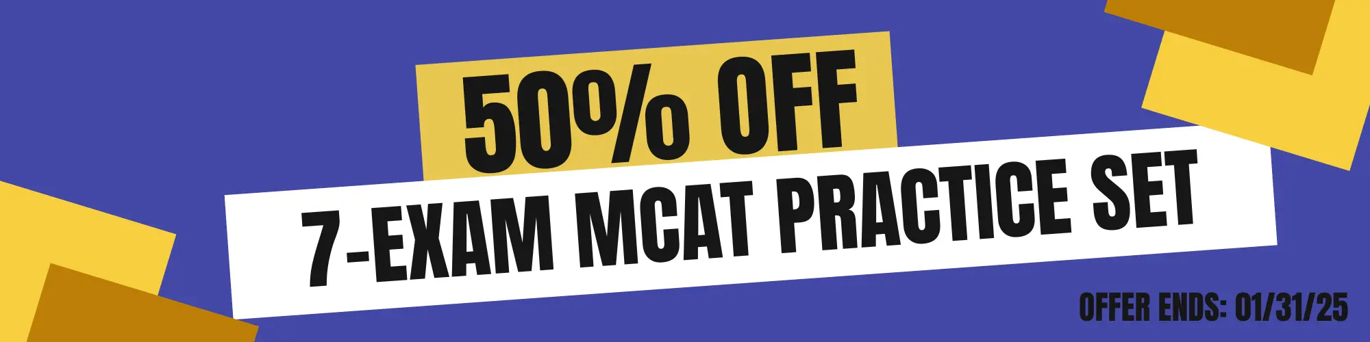 MCAT practice tests on sale